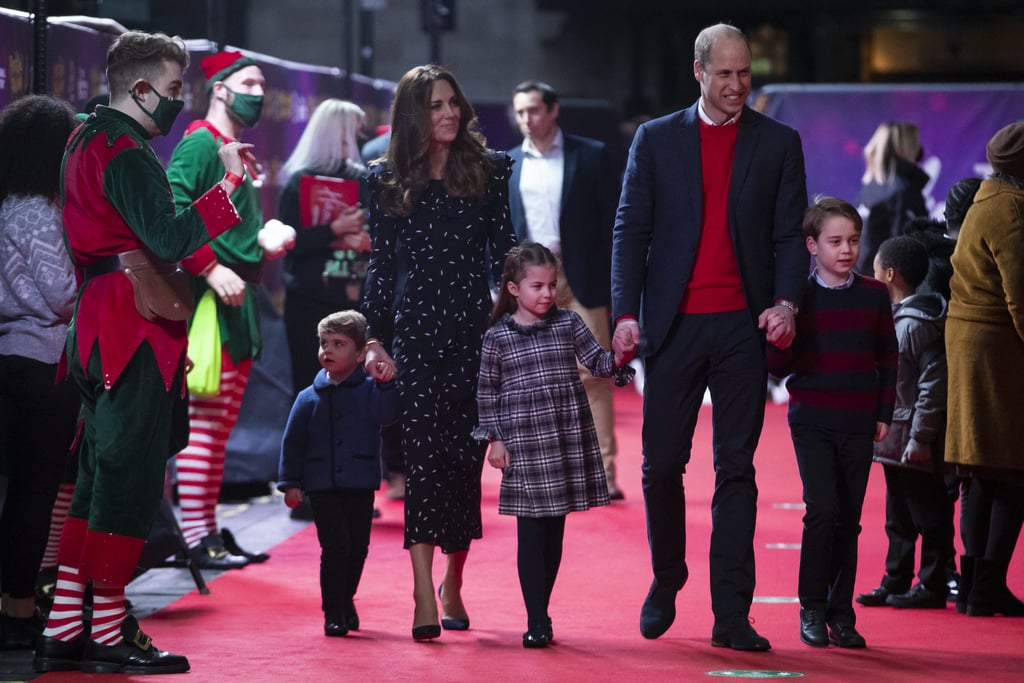 The Cambridge Family Attends Pantomime Performance in London