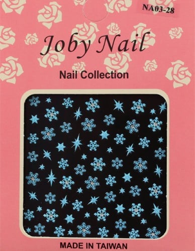 Joby Nail Art In Blue Snowflakes ($3)