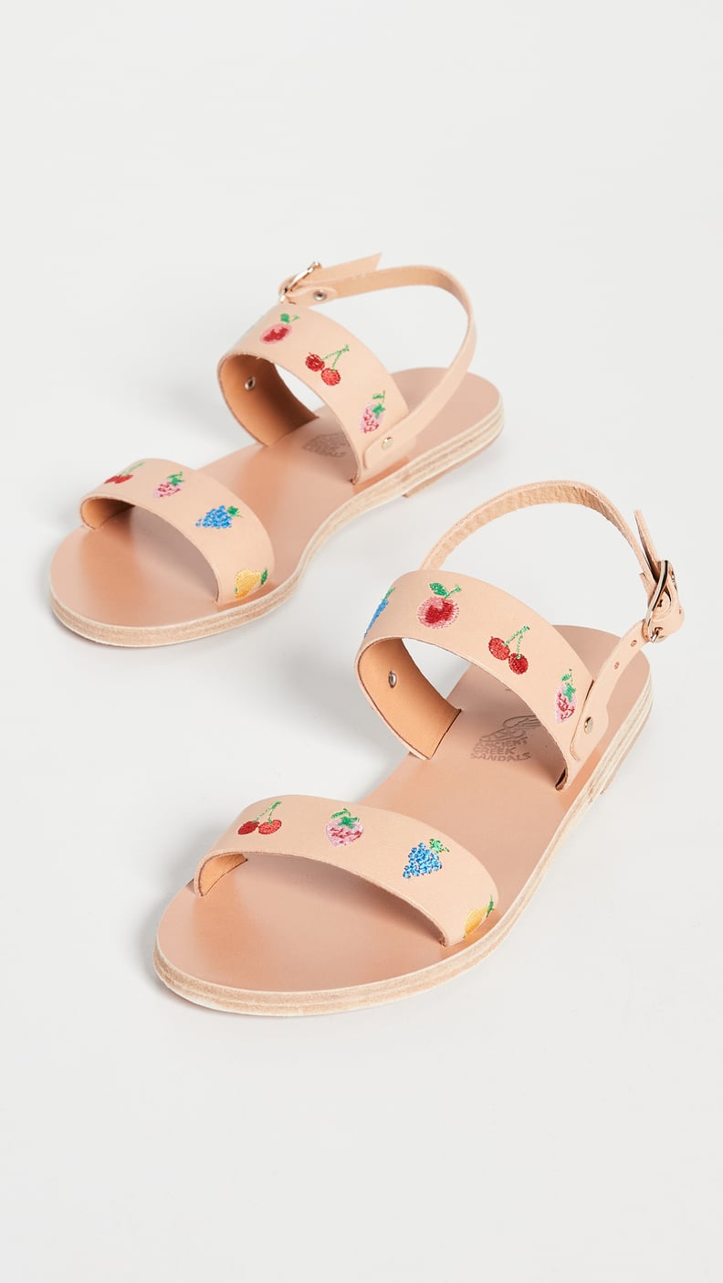Ancient Greek Sandals Ags x HVN Embroidery Clio Sandals