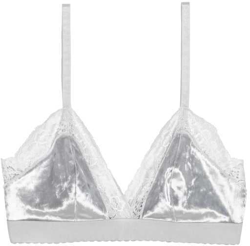 H&M Velvet Triangle Bra