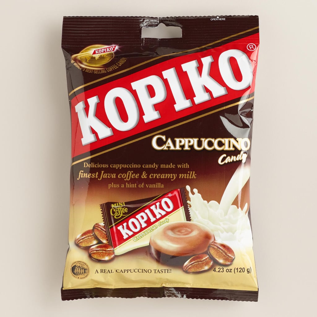 The Indonesian hard candy contains coffee bean extract and real milk! Mmm.
Shop it: Kopiko Cappuccino Candies ($2)