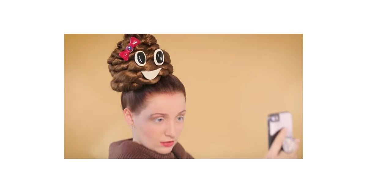 Poop Emoji Hair Tutorial POPSUGAR Beauty