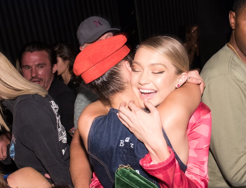 Bella Greeted Her Sister Gigi at the Party