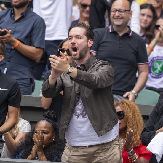 Pictures of Alexis Ohanian Cheering For Serena Williams