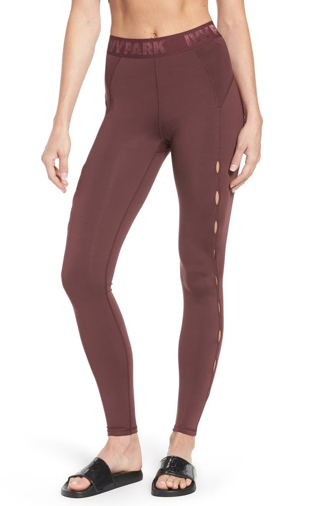 Ivy Park High Waist Keyhole Detail Ankle Leggings Best Fitness Gear