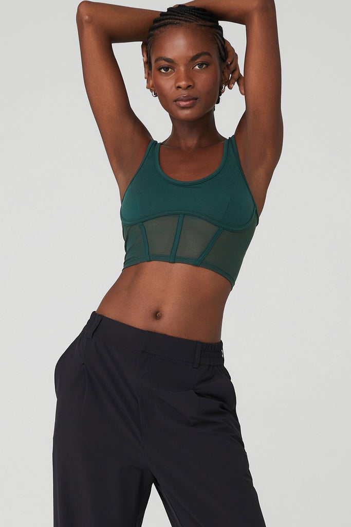 Alo Airbrush Mesh Corset Tank