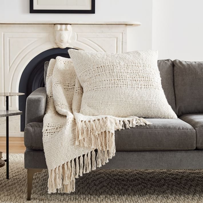Cozy Weave Pillow Cover & Throw Set