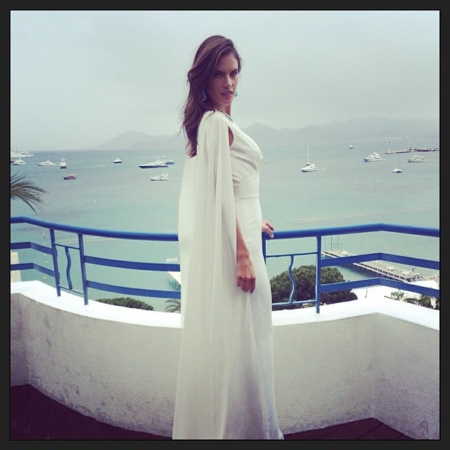 Alessandra Ambrosio got glamorous on a balcony.
Source: Instagram user alessandraambrosio
