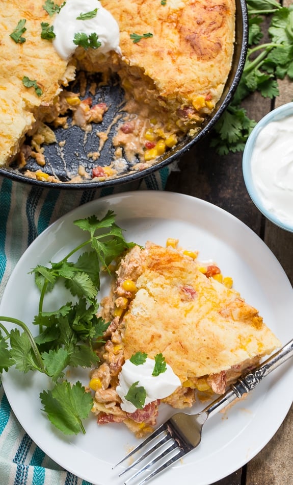 Mexican Chicken Cornbread Casserole