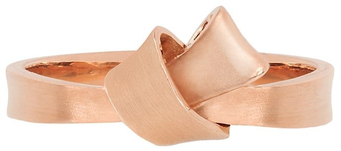 Bloomingdale's Carelle Mini Knot Ring in Rose Gold ($895)