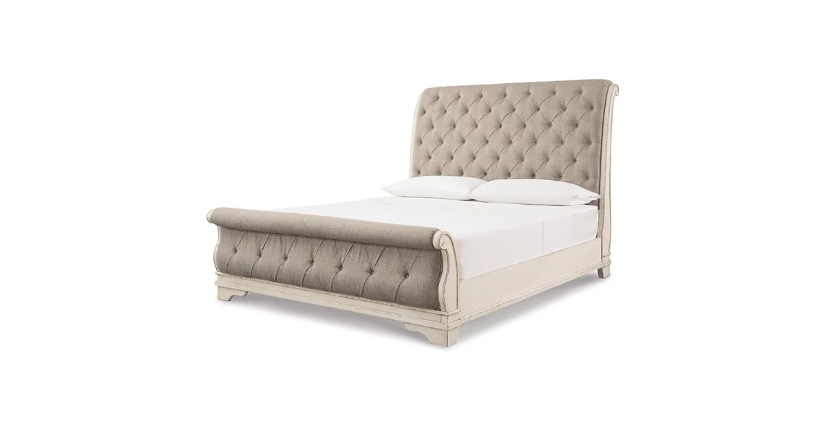 Realyn Queen Sleigh Bed VintageStyle Home Decor POPSUGAR Home Photo 9