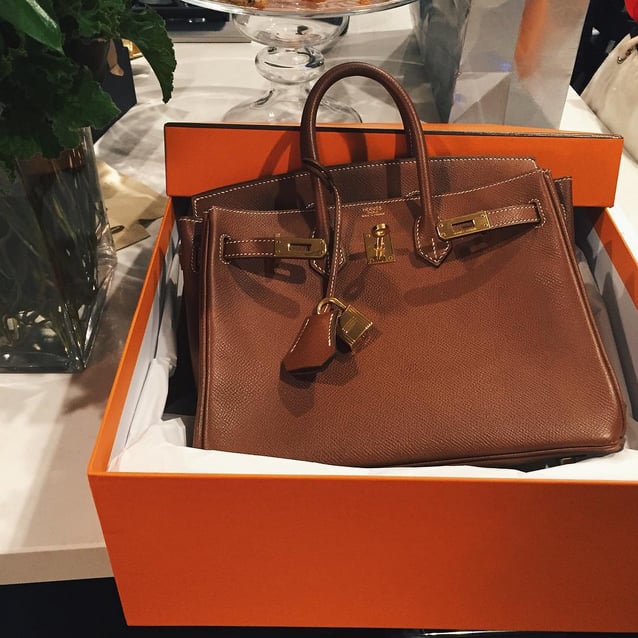 Kylie Was Gifted a Brown Birkin Bag