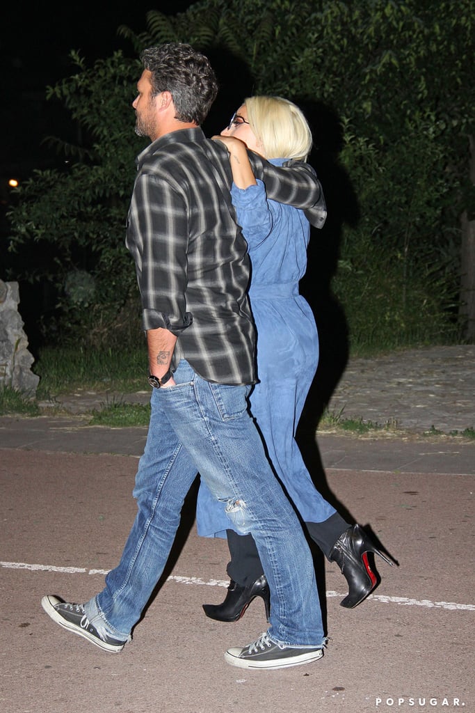 Lady Gaga and Taylor Kinney With Natalie Dormer June 2015