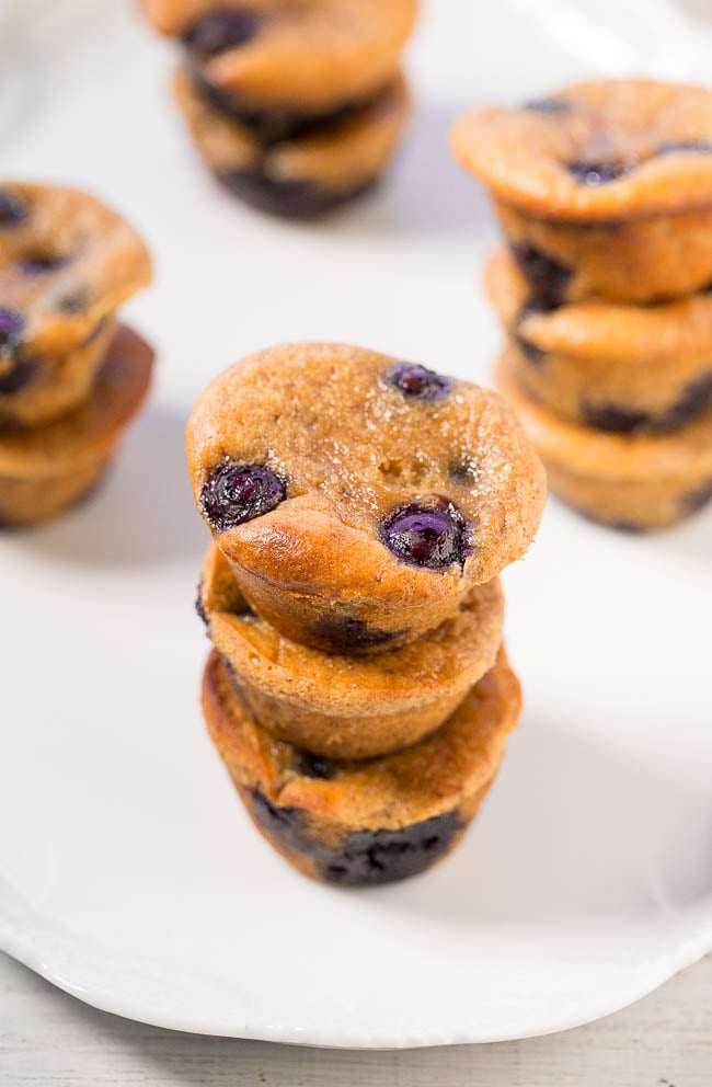 Flourless Blueberry Banana Blender Muffins