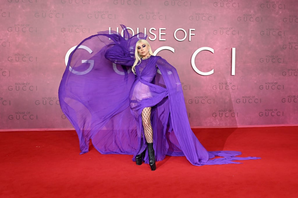 Lady Gaga's Purple Gown at the House of Gucci UK Premiere | POPSUGAR ...