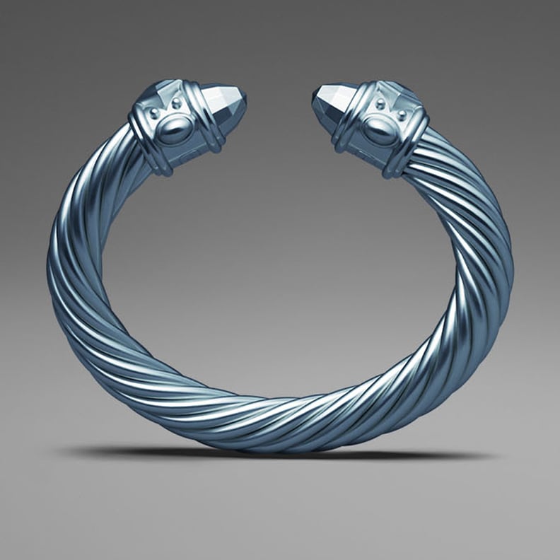 David Yurman Light Blue Aluminum Cable Bracelet