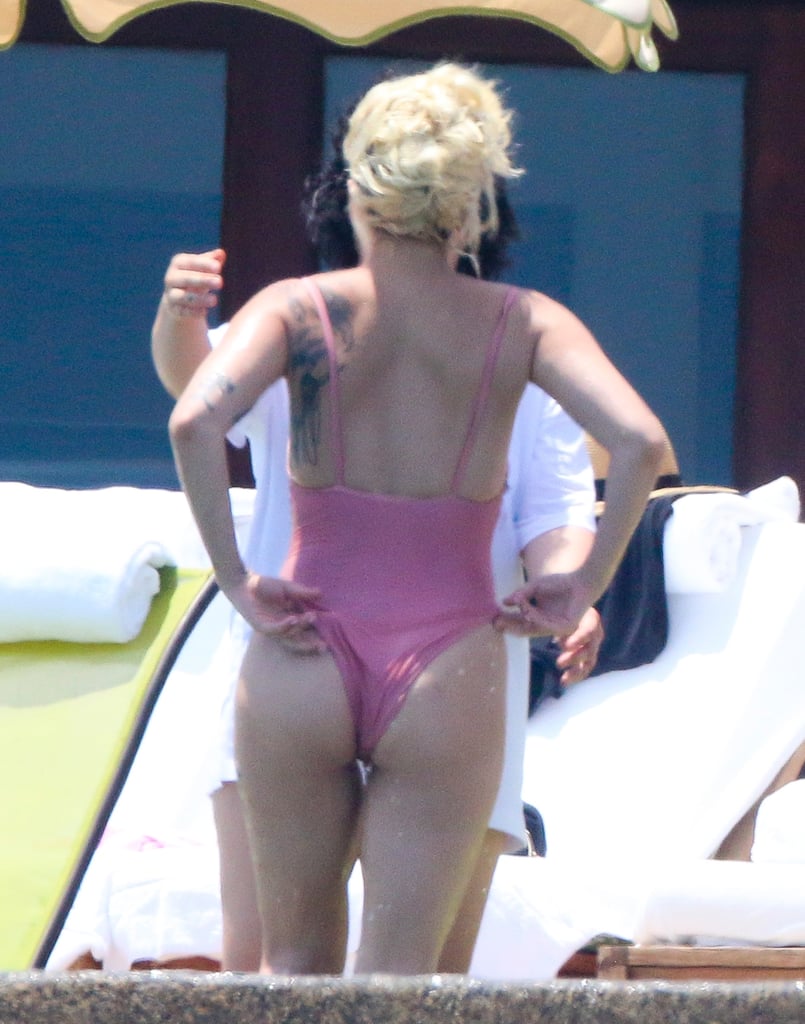 Lady Gaga Wearing Swimsuit in Mexico After Breakup July 2016