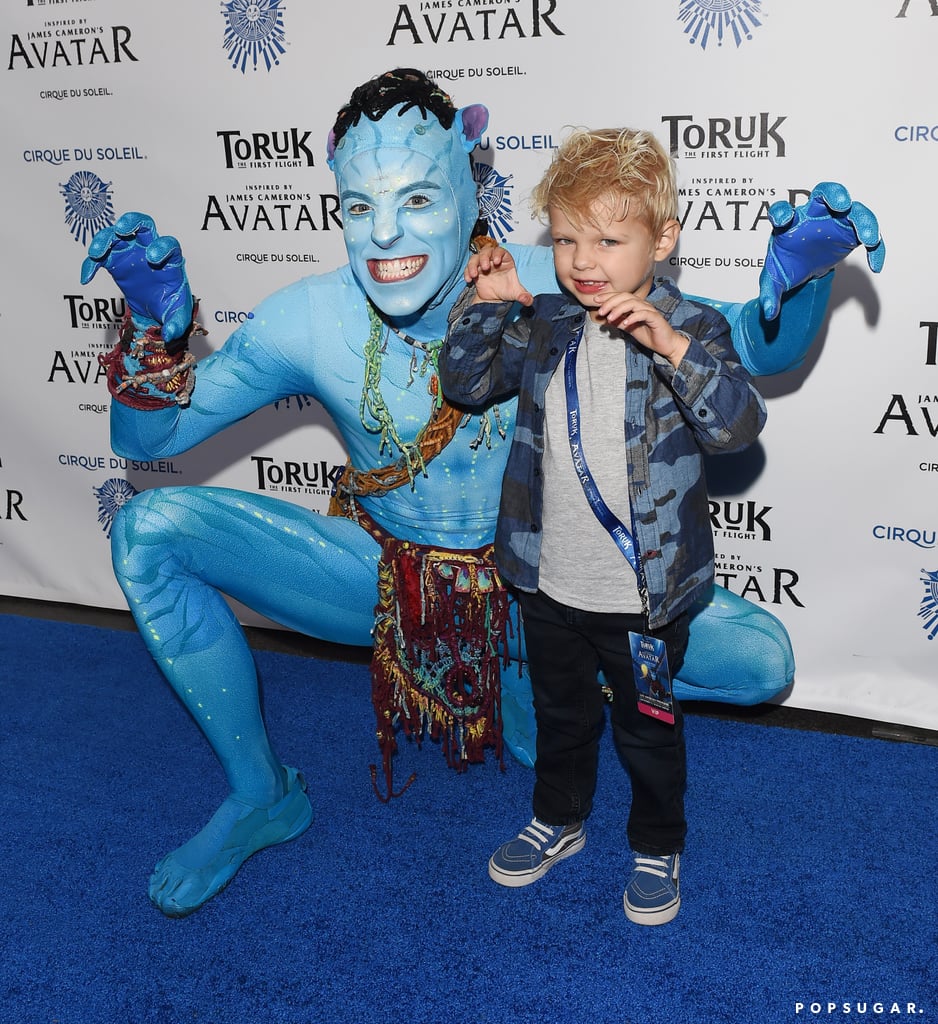 Josh Duhamel and Son at Cirque du Soleil LA Show 2016
