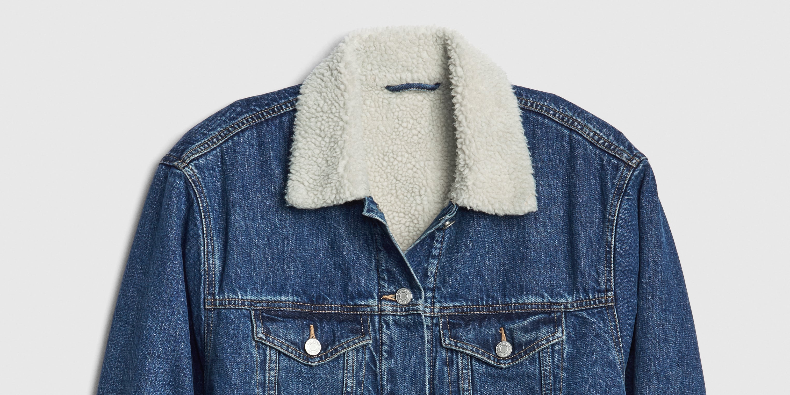 Sherpa lined denim jacket outfit store