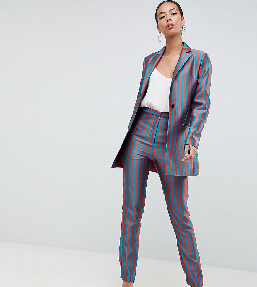 ASOS Design Tall Stripe Jacquard Suit