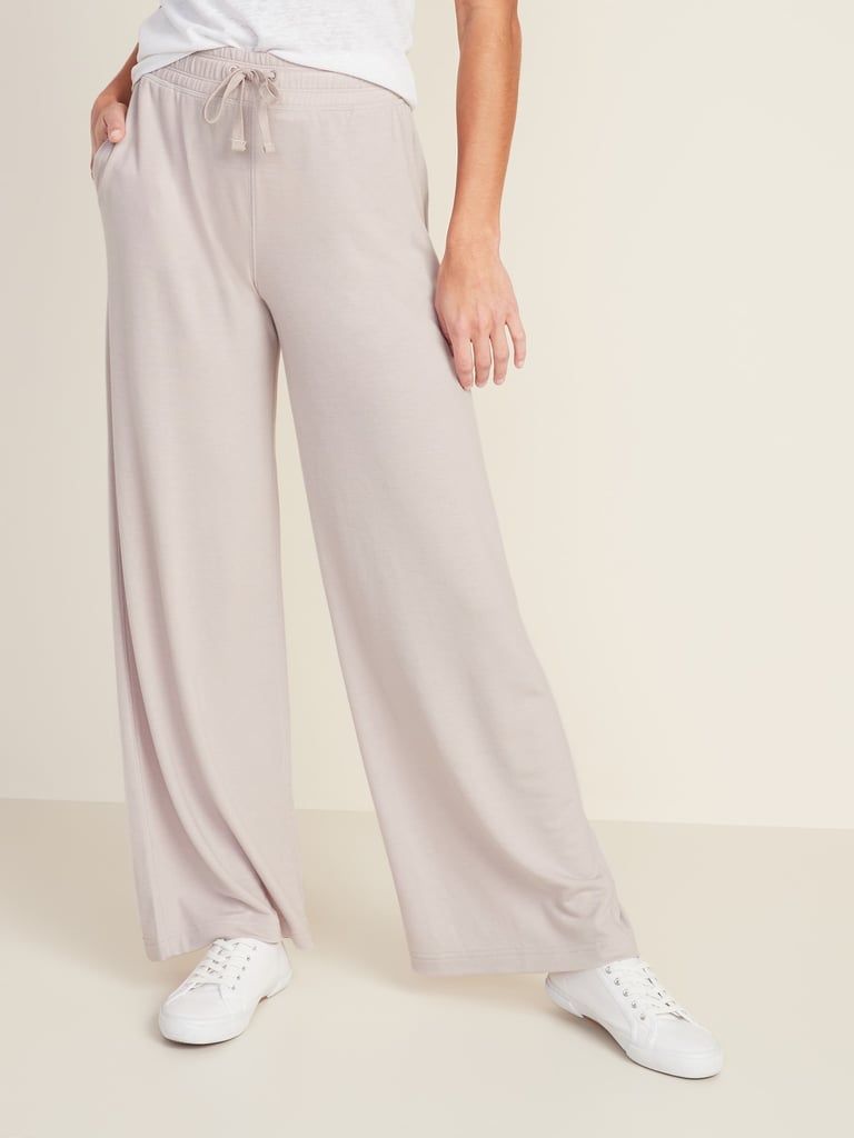 Old Navy High-Waisted French Terry Wide Leg Pants