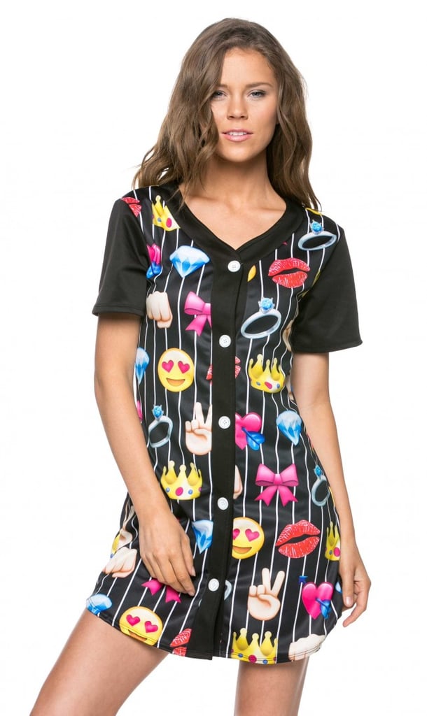Emoji Fun Baseball Shirt Dress ($30)