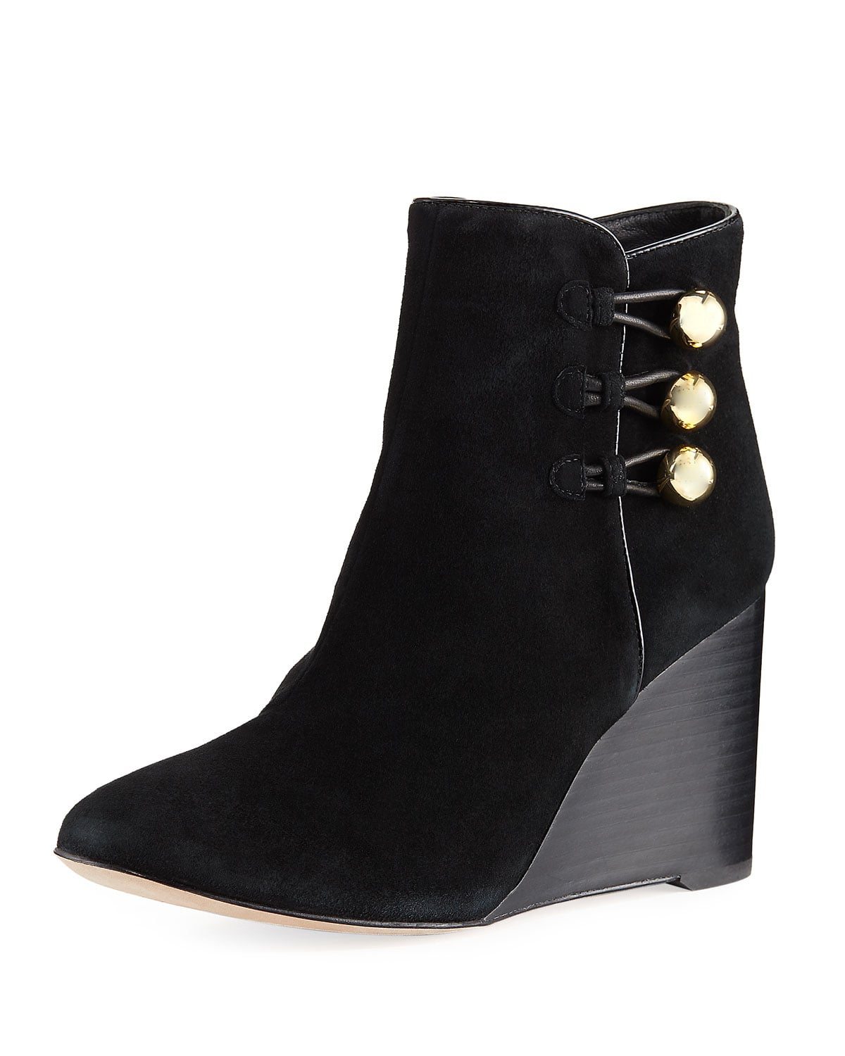 Kate Spade Geraldine Suede Wedge Bootie | Pippa Middleton's Mom Showed Her  the Proper Winter Boots to Wear With Tights | POPSUGAR Fashion Photo 7