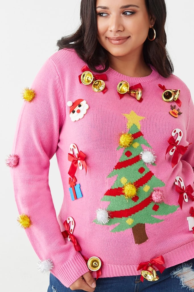 Pom Pom Plus-Size Christmas Sweater