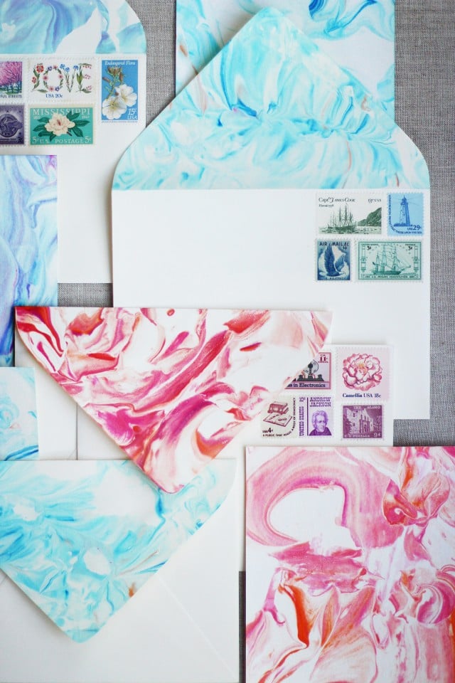 Marbled Invitations