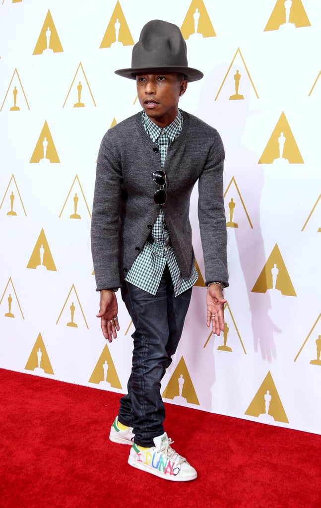 Pharrell brought his go-to date along to the Oscars Nominees Luncheon earlier in February.