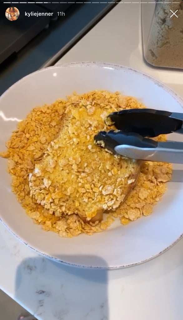 Then, dip your bread into the cereal mixture. (And now I'm drooling.)