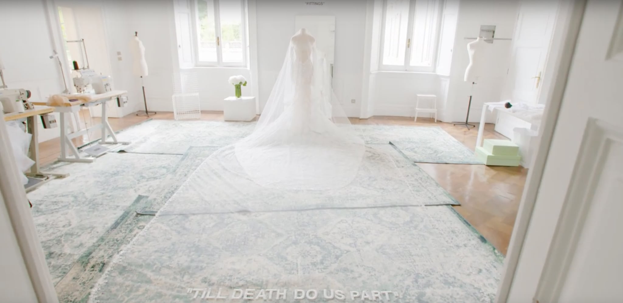 Watch Hailey Baldwin S Final Wedding Dress Fitting Video Popsugar Fashion