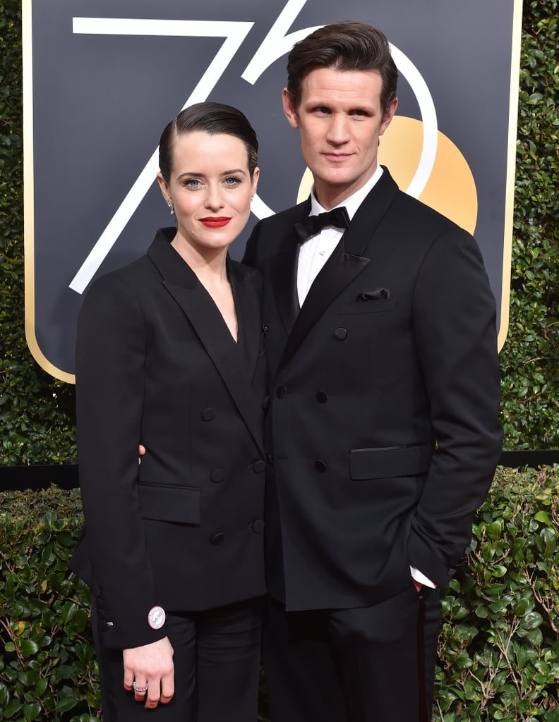 BEVERLY HILLS, CA - JANUARY 07:  Actors Claire Foy and Matt Smith attend the 75th Annual Golden Globe Awards at The Beverly Hilton Hotel on January 7, 2018 in Beverly Hills, California.  (Photo by Axelle/Bauer-Griffin/FilmMagic)