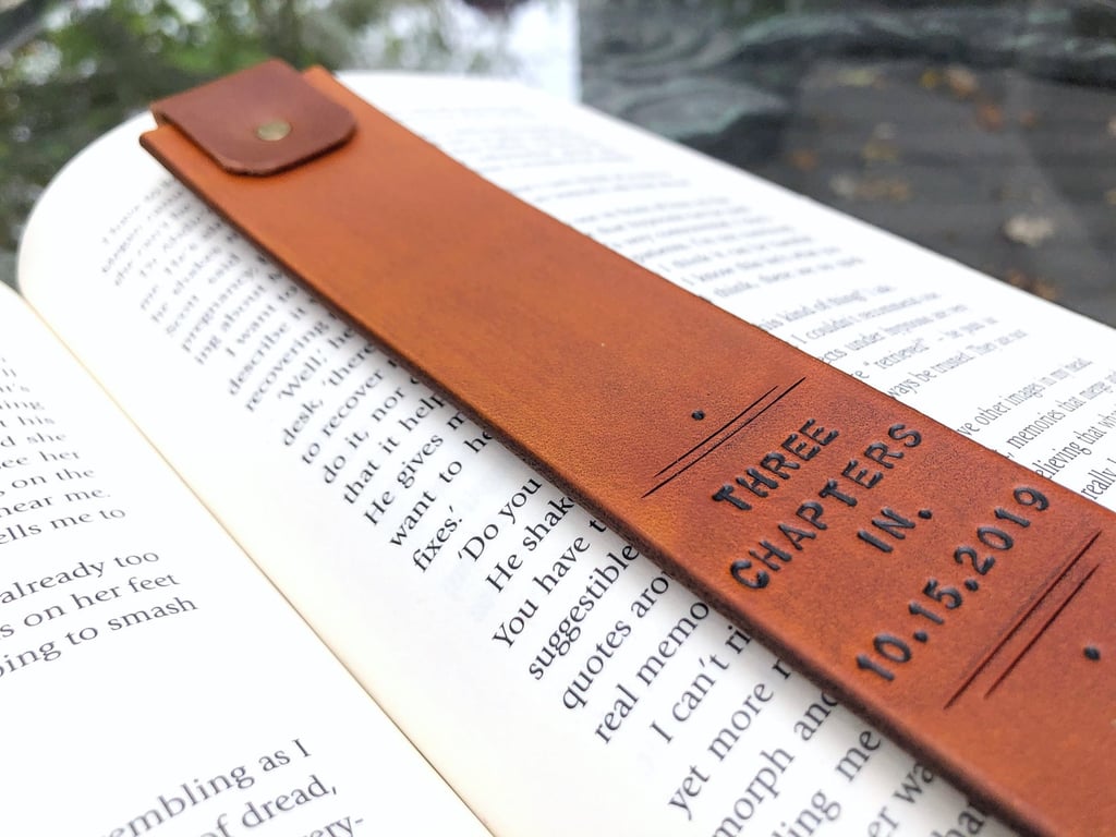 Personalized Custom Leather Bookmark