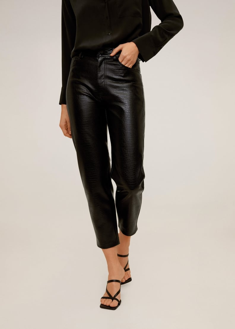 Textured Crop Pants