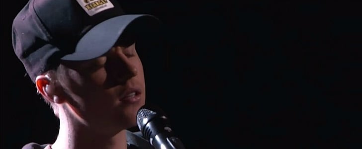 Justin Bieber Singing "Sorry" on The Voice Finale 2015