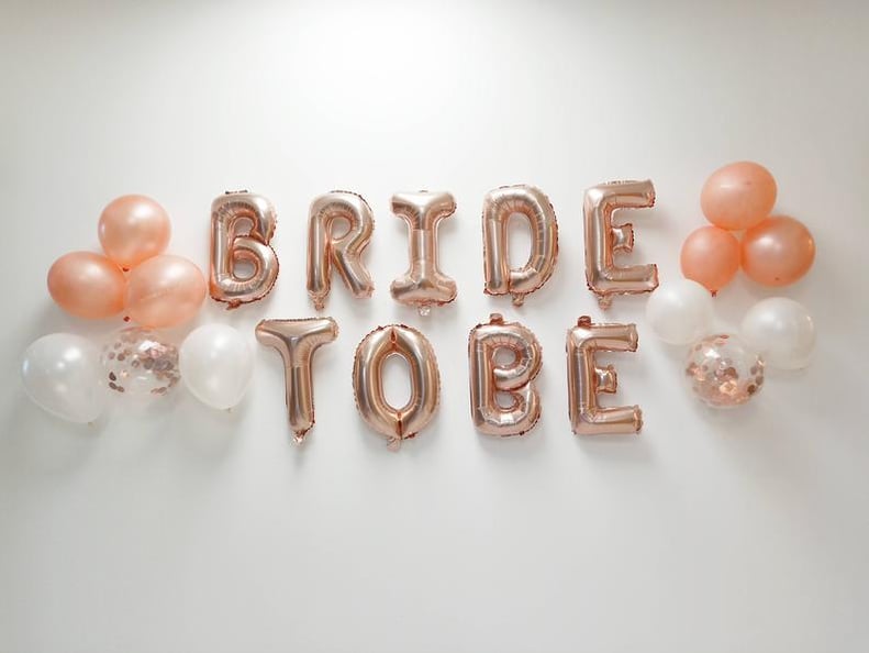 Rose Gold Bridal Shower Balloon Kit
