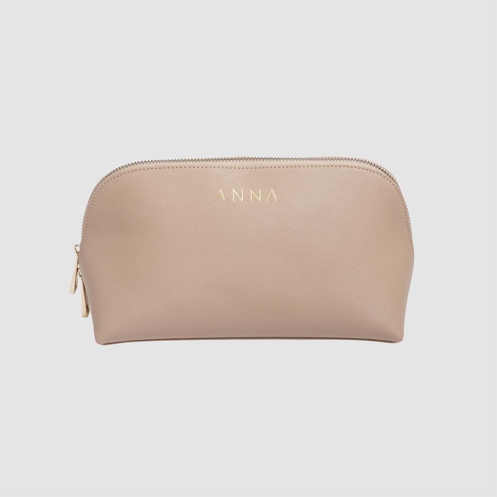 The Daily Edited Taupe Large Cosmetic Case