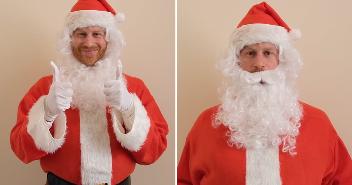 Prince Harry Dressed Up as Santa Claus | Video | POPSUGAR Celebrity UK