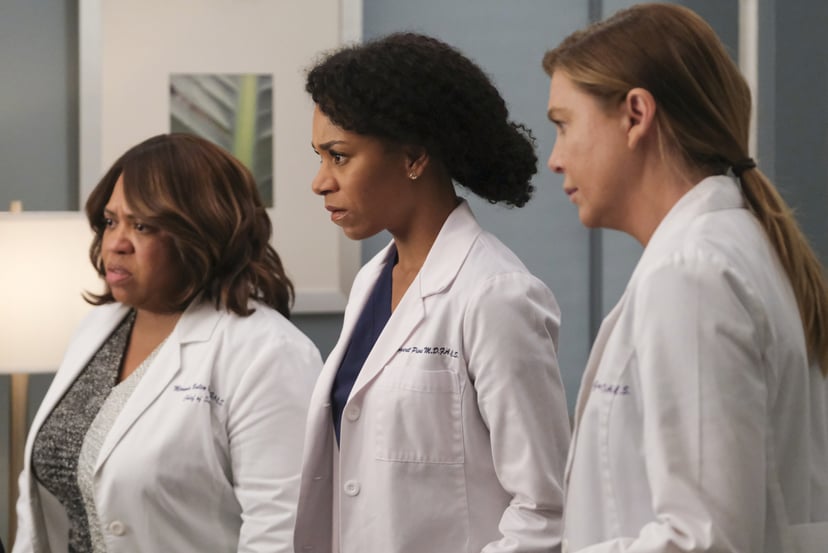GREYS ANATOMY - Put on a Happy Face  Link tries to convince Amelia to take it easy during the final stage of her pregnancy. Hayes asks Meredith a surprising question, and Owen makes a shocking discovery, on the season finale of Greys Anatomy, THURSDAY, AP
