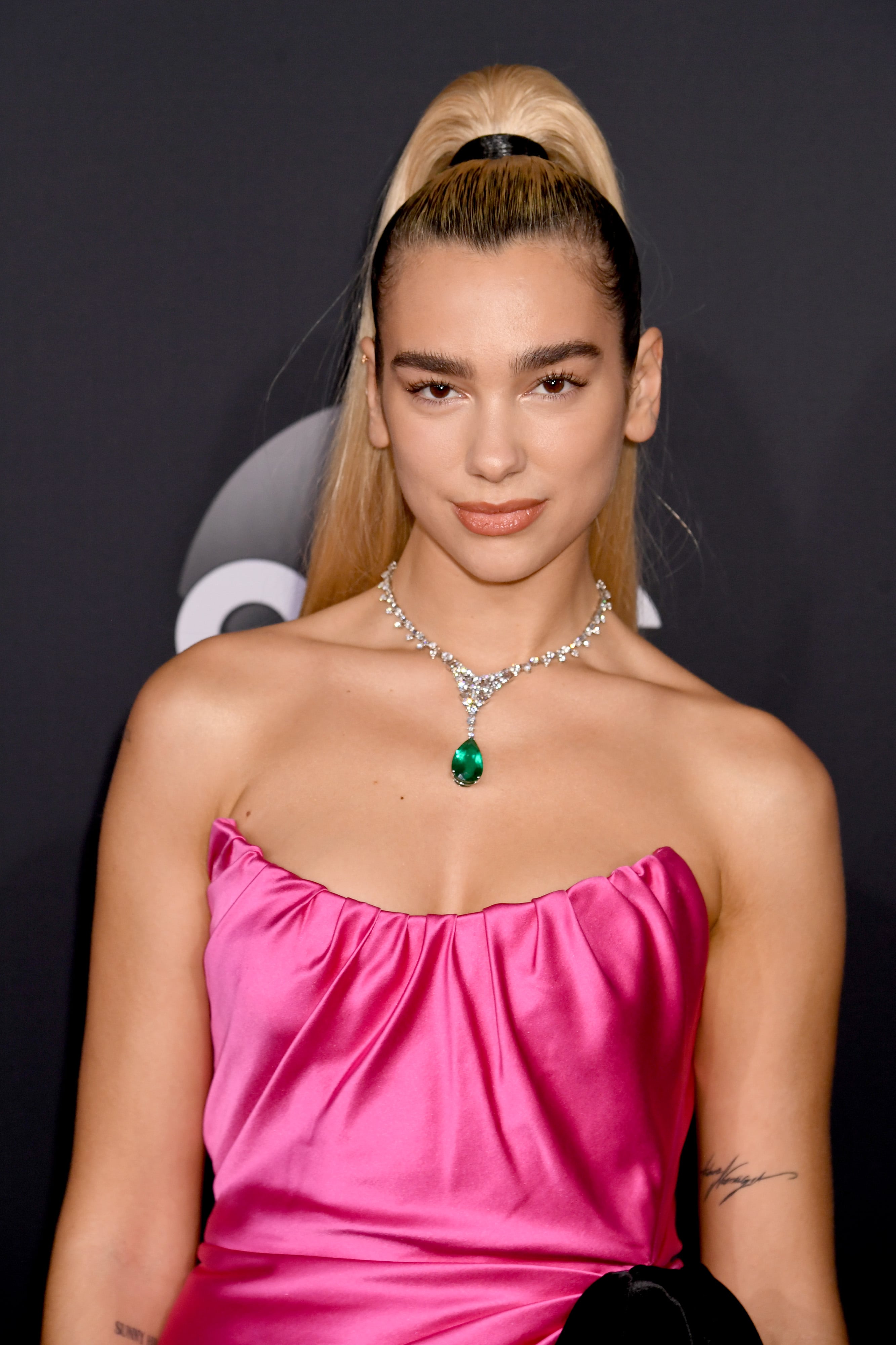 dua lipa in pink dress Dua Lipa Just Had an Epic Runway Moment at Versace