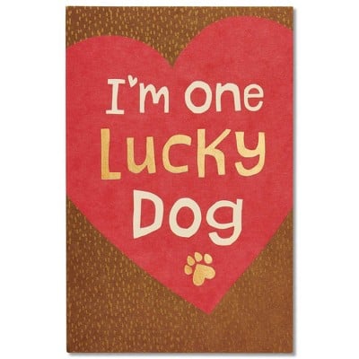 Lucky Dog Valentine's Day Card