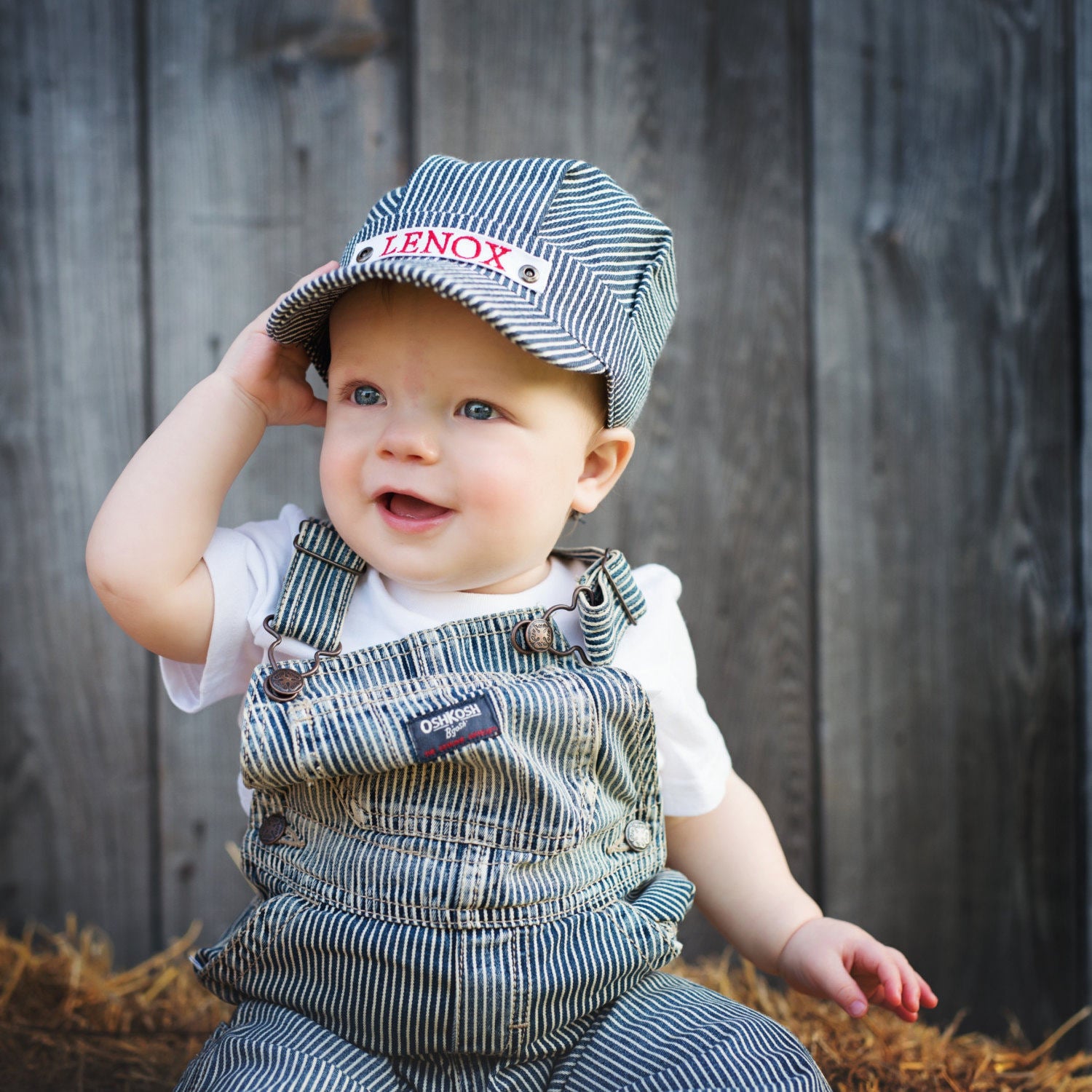 baby train conductor outfit