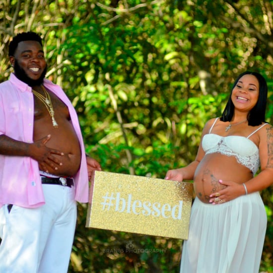 Man Shows Off Belly Bump in Maternity Photos