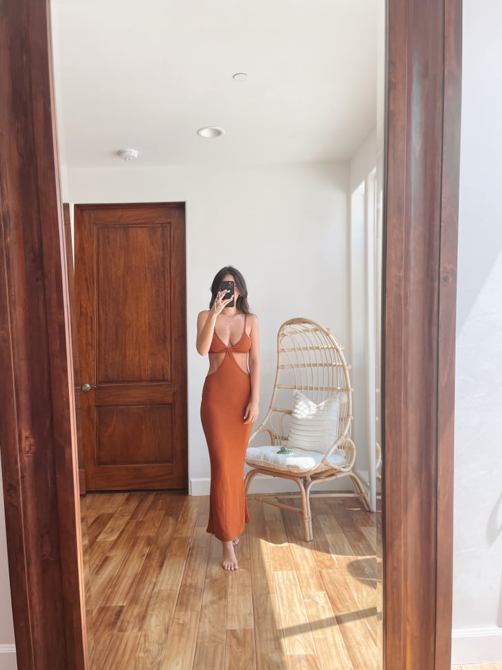 A Total Head-Turner: Radiant Rust Dress