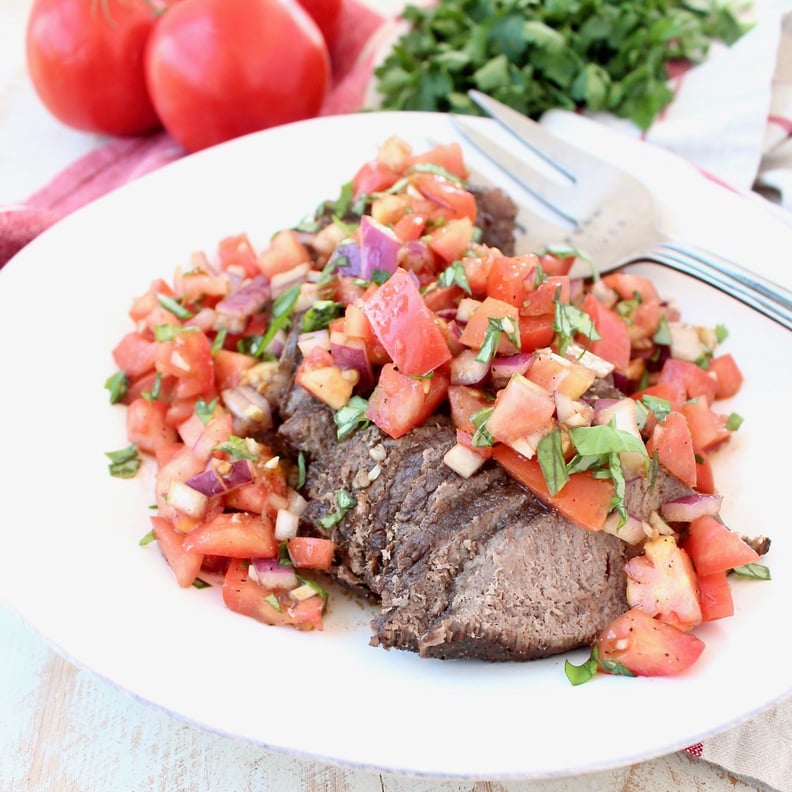 Beef With Tomato Basil Bruschetta