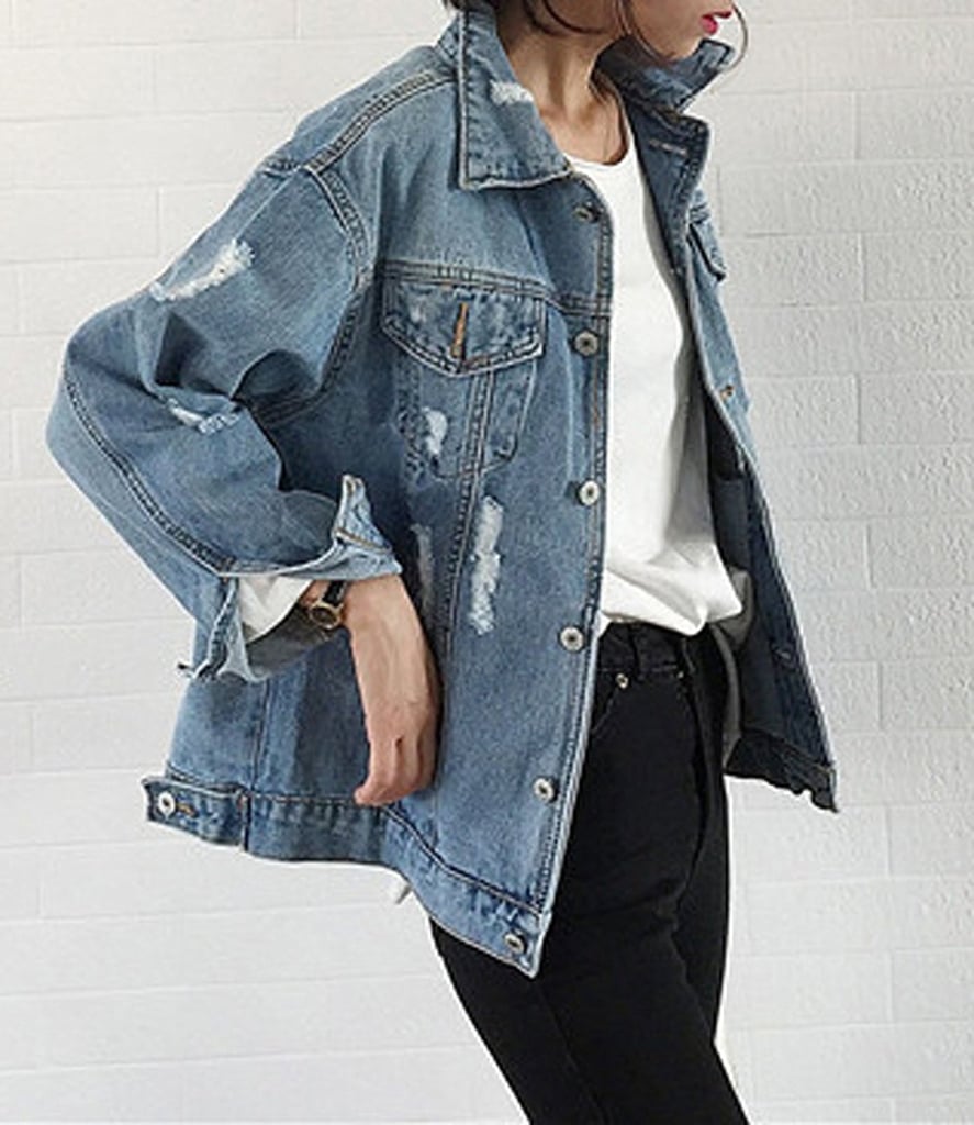 Oversize Denim Jacket Spring Jackets on Amazon POPSUGAR Fashion Photo 3