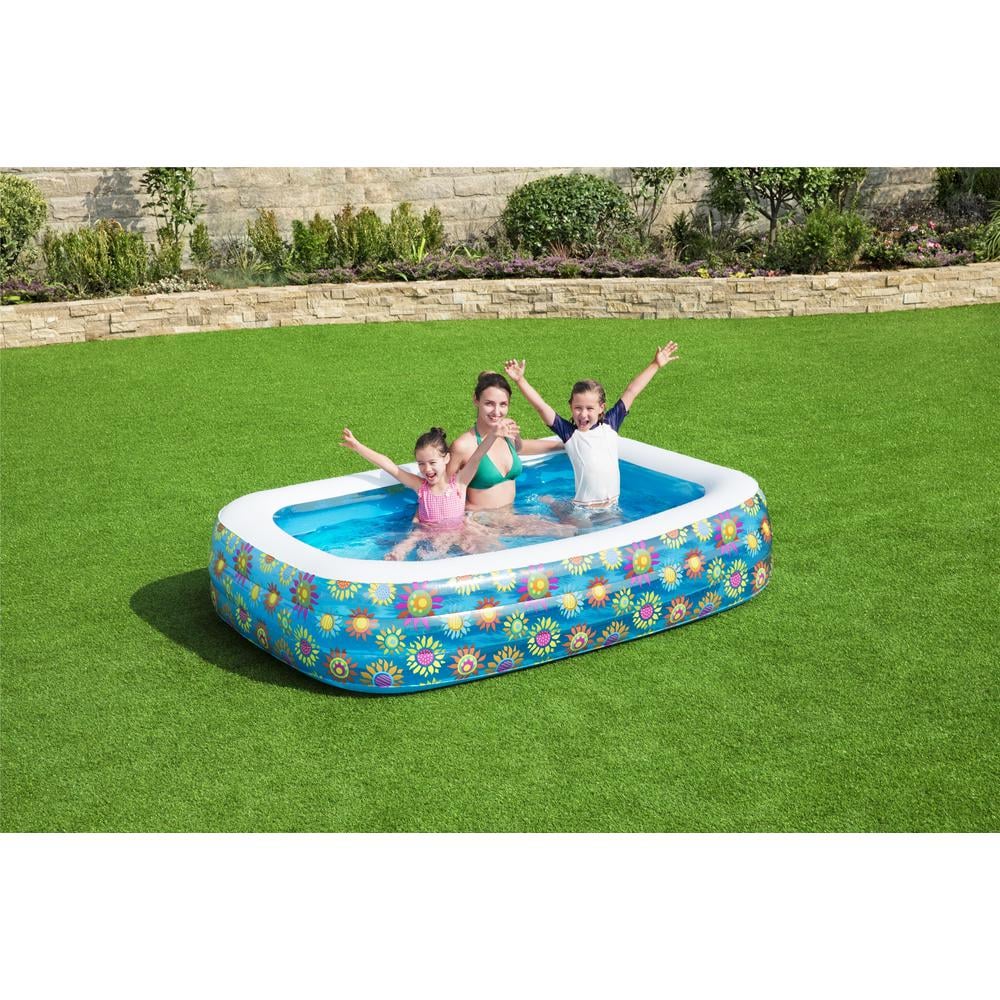 Bestway Family Deep Inflatable Rectangular Above Ground Pool