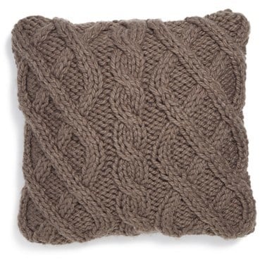 Cable Knit Accent Pillow ($58)