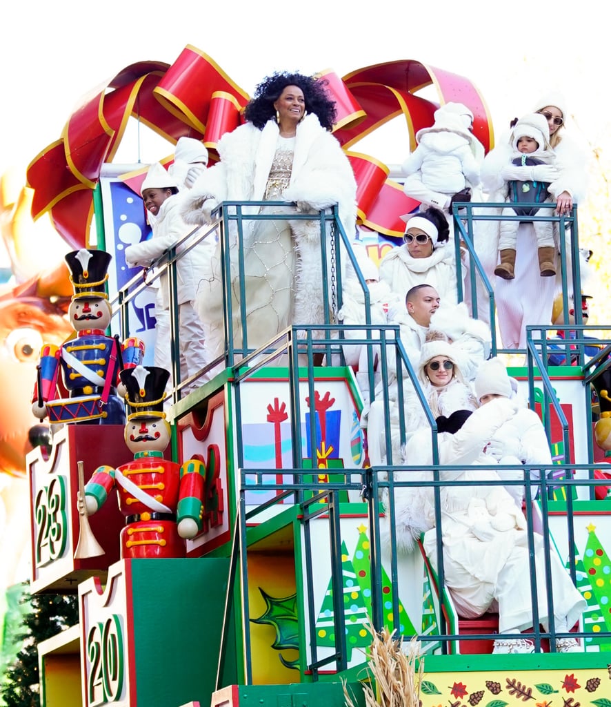 Diana Ross and Family at the Macy's Thanksgiving Parade 2018